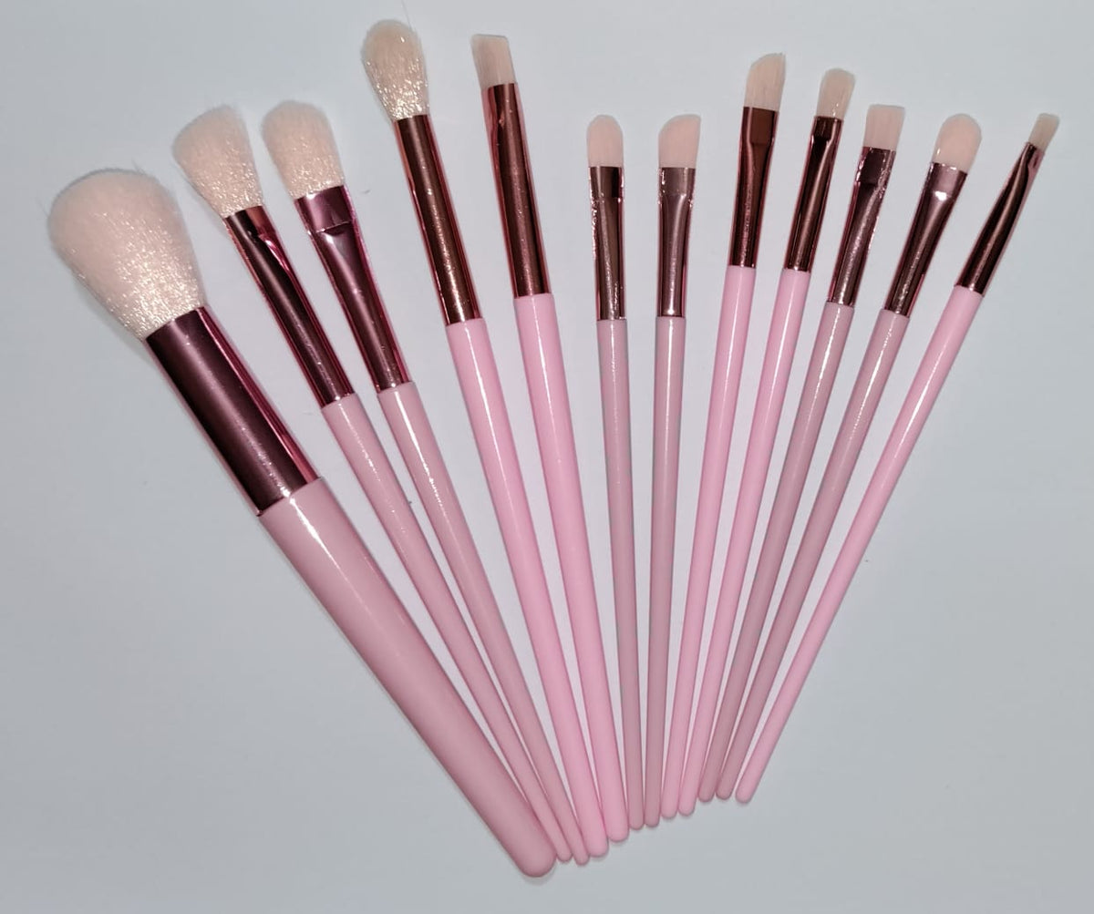 13-Piece Soft Fluffy Makeup Brush Set – Pink