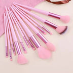 13-Piece Soft Fluffy Makeup Brush Set – Pink