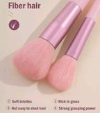13-Piece Soft Fluffy Makeup Brush Set – Pink