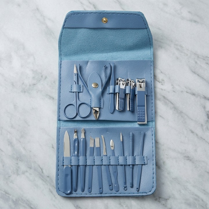 16-Piece Stainless Steel Manicure & Pedicure Kit
