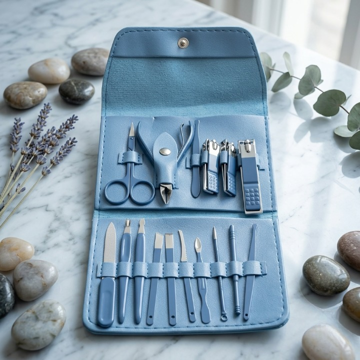 16-Piece Stainless Steel Manicure & Pedicure Kit