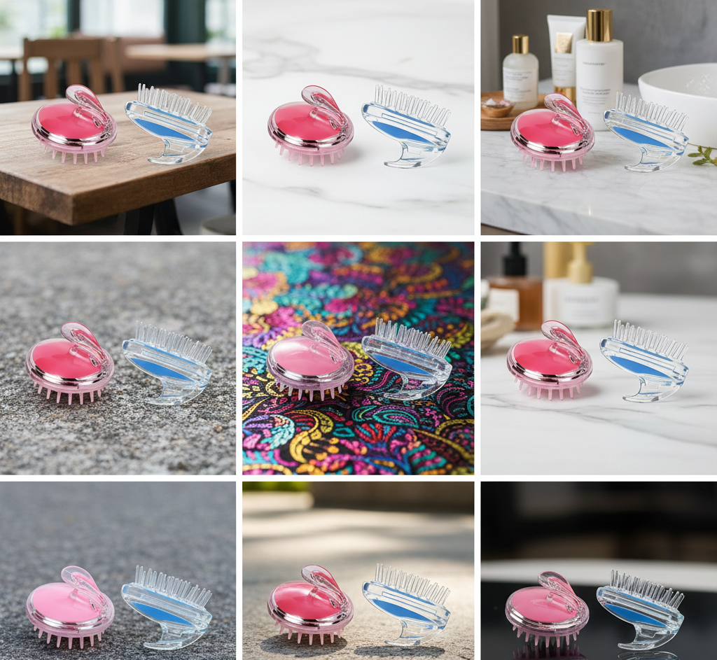 Silicone Scalp Massage Brush – Anti-Dandruff Shampoo Brush