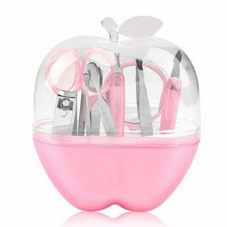 8-Piece Apple Manicure & Pedicure Set – Pink