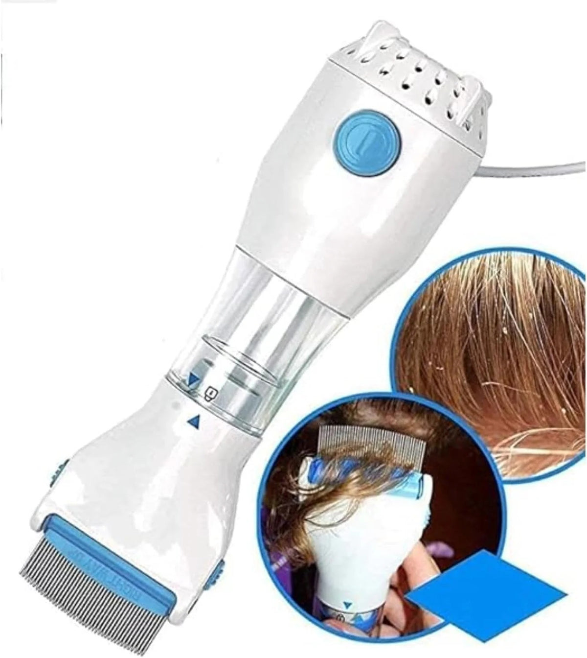 V Comb Electronic Head Lice Removal Device with 4 Filters